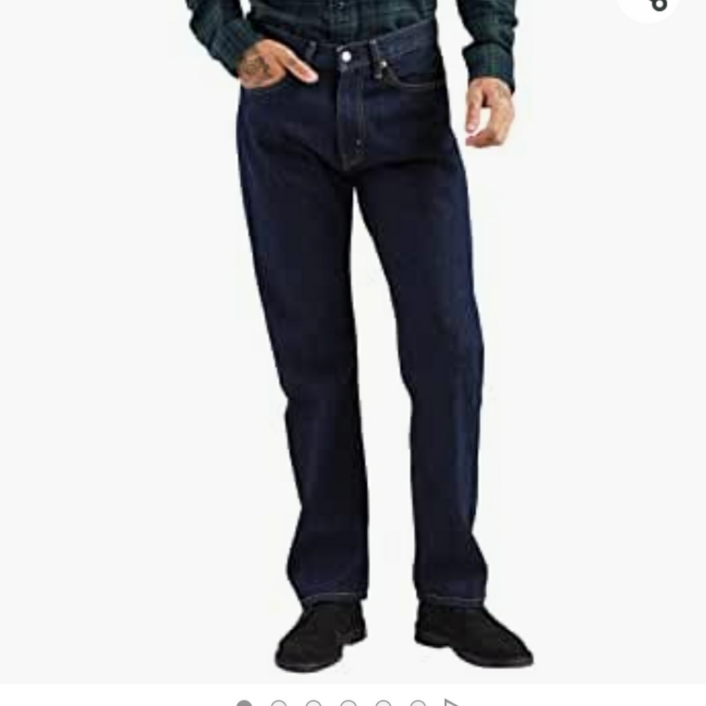 Men's Levi's 505 Regular Fit Jeans size 36 x 30 New with Tags